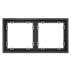 Изображение Рамка пластиковая VOLTUM S70 на 2 поста (графит)