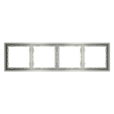 Изображение Рамка пластиковая VOLTUM S70 на 4 поста (сталь)