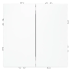 Изображение Выключатель встраиваемый VOLTUM S70 двухклавишный 10А (белый матовый)